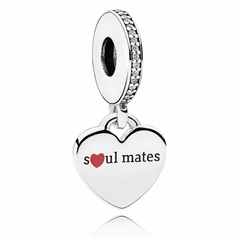 Pandora Soulmates Dangle Charm Europe - Sterling Silver/Cubic Zirconia - 251830GFR